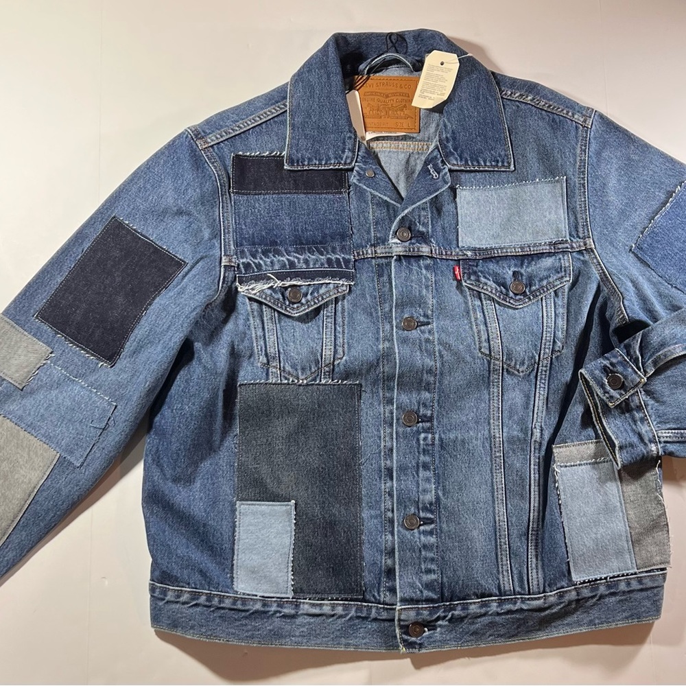 Levi's Premium VINTAGE RELAXED FIT PATCHWORK TRUCKER size L